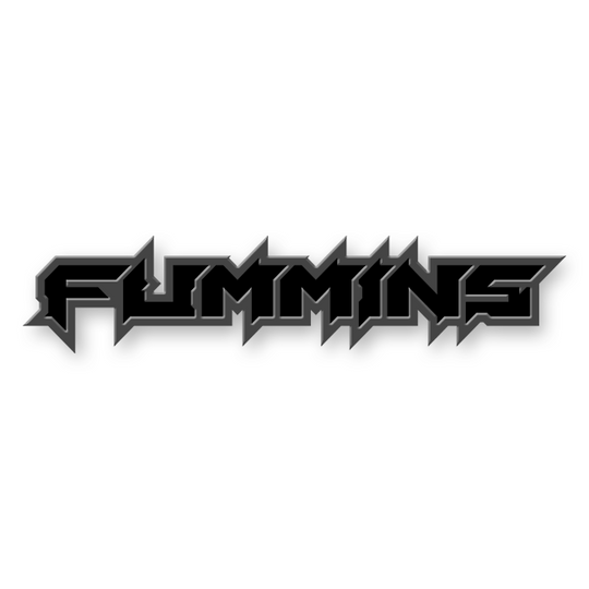 Emblema de texto Fummins personalizado: aluminio recubierto de polvo: elija sus colores