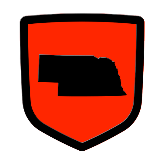nebraska custom tailgate emblem