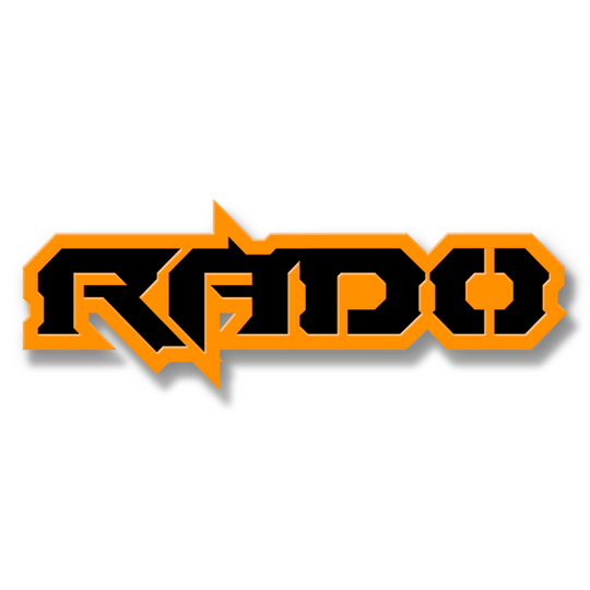Emblema de texto Rado personalizado: aluminio recubierto de polvo: elija sus colores