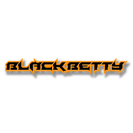 Emblema de texto personalizado de Black Betty: aluminio con revestimiento en polvo: elija sus colores