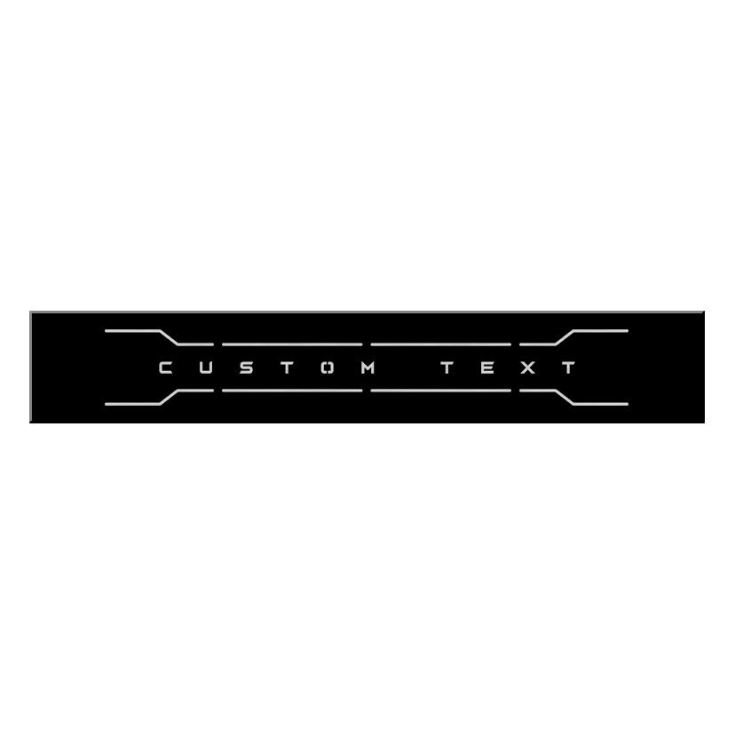 Panel de portón trasero con texto personalizado: compatible con Super Duty® 2017-2019, sin iluminación