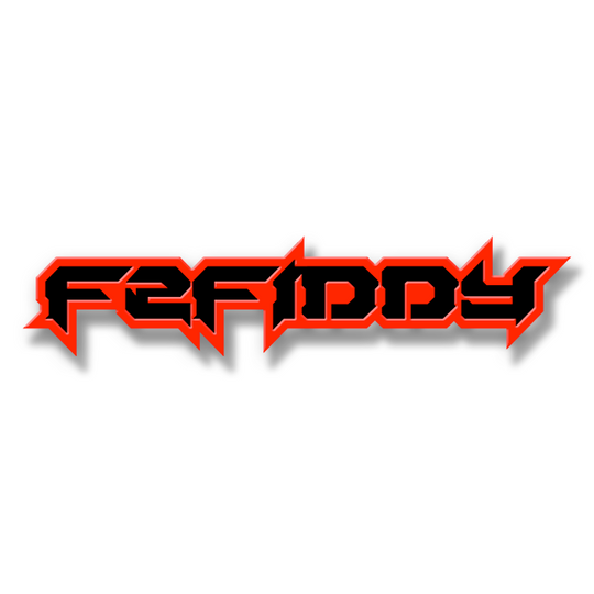 Emblema de texto F2Fiddy personalizado: aluminio recubierto de polvo: elija sus colores