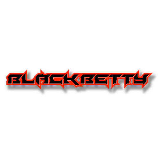 Emblema de texto personalizado de Black Betty: aluminio con revestimiento en polvo: elija sus colores