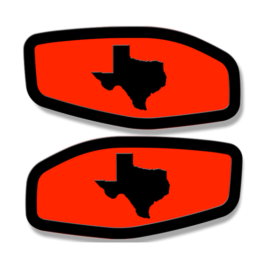 Reemplazos de insignias para guardabarros laterales - Texas - Compatible con Nissan Titan® 2016-2020