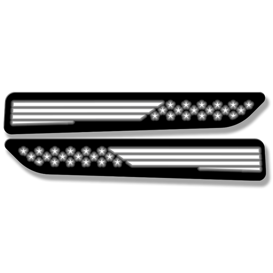 American Flag Hood Badges - Illuminated - Fits 2019-2020 Ram 1500® Sport