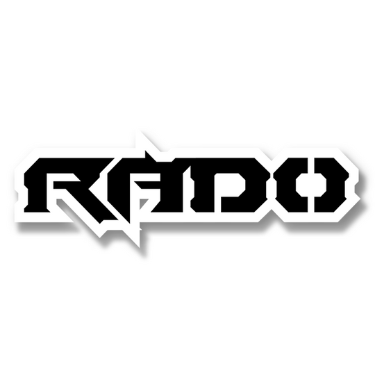 Emblema de texto Rado personalizado: aluminio recubierto de polvo: elija sus colores