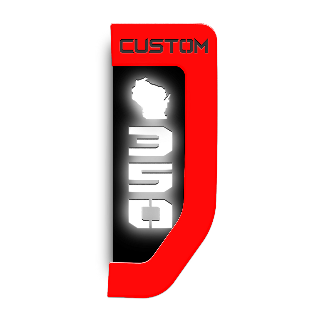wisconsin 350 custom fender emblems - fits Super Duty