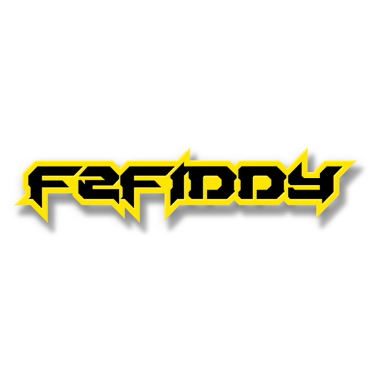 Emblema de texto F2Fiddy personalizado: aluminio recubierto de polvo: elija sus colores