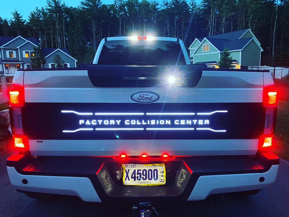 Custom Text LED Tailgate Panel - Fits 2020-2022 Super Duty®