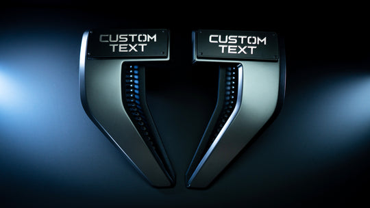 Custom Text OEM Badge Modifiers (OEM Badges NOT Included) - Fits 2021+ Ford® F150®