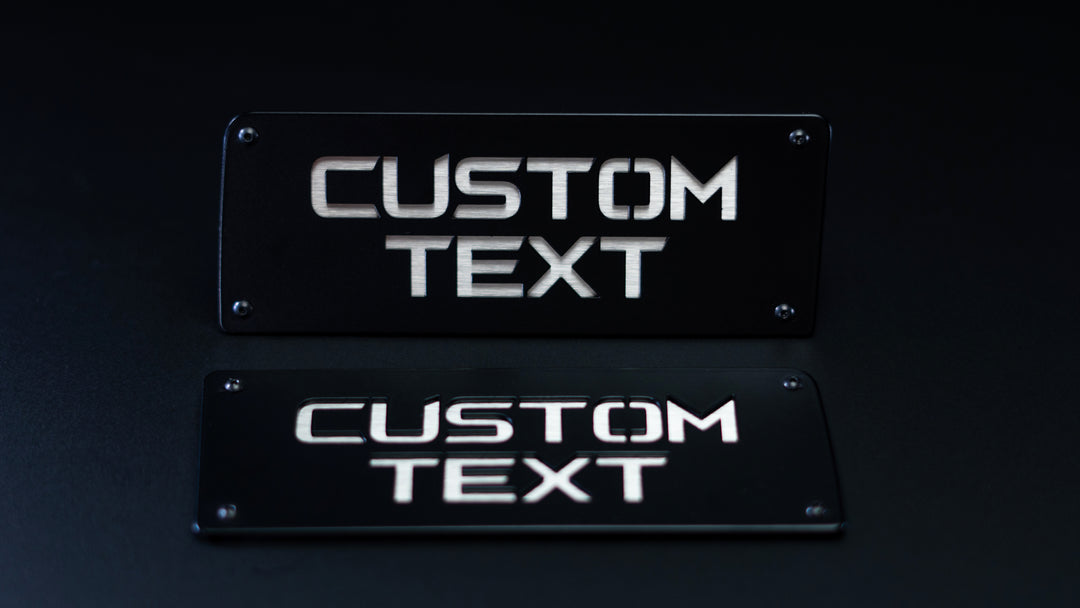 Custom Text OEM Badge Modifiers (OEM Badges NOT Included) - Fits 2021+ Ford® F150®