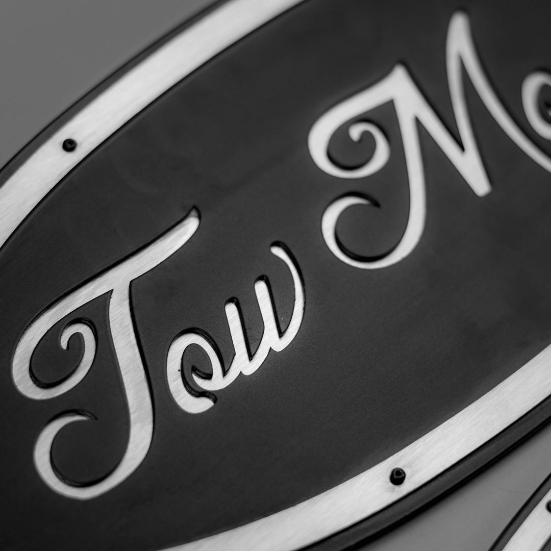 Custom Text Oval Replacement - Script - Fits Multiple Ford® Trucks - Fully Customizable Colors