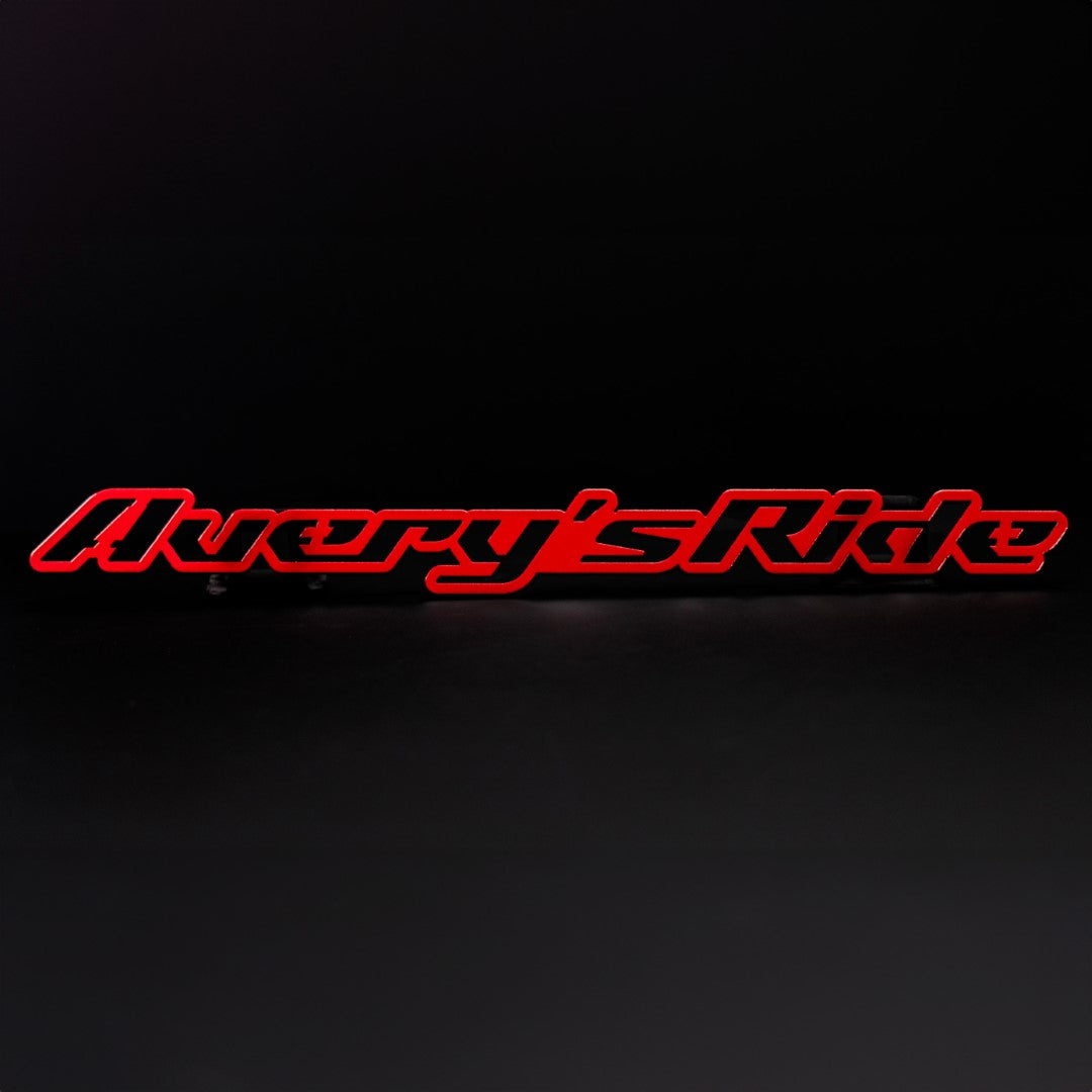 Custom Text Emblems - Single Layer - Velocity Font – Main Event Emblems