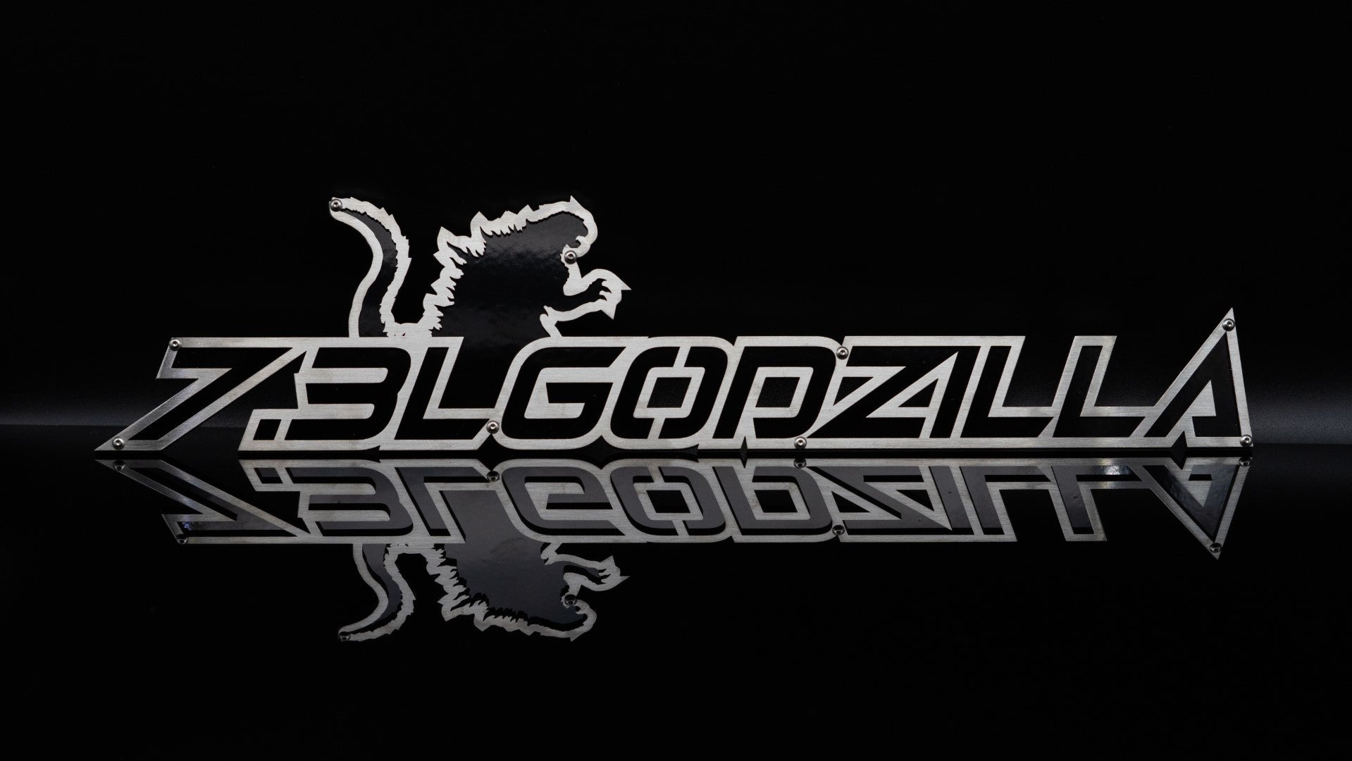 1x 7.3L GODZILLA fashion custom emblem