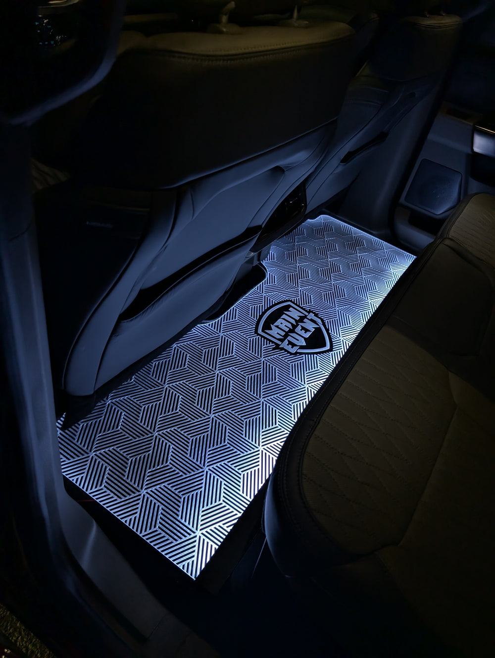LED Rear Floor Mat - White LED - Fits F-Series® Trucks