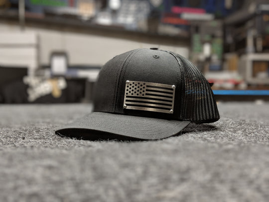 American Flag Stainless Steel HeadGear Hat