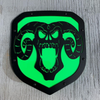 Custom Skull Shield Emblem - RAM® Trucks, Grille or Tailgate - Fits Multiple Models and Years