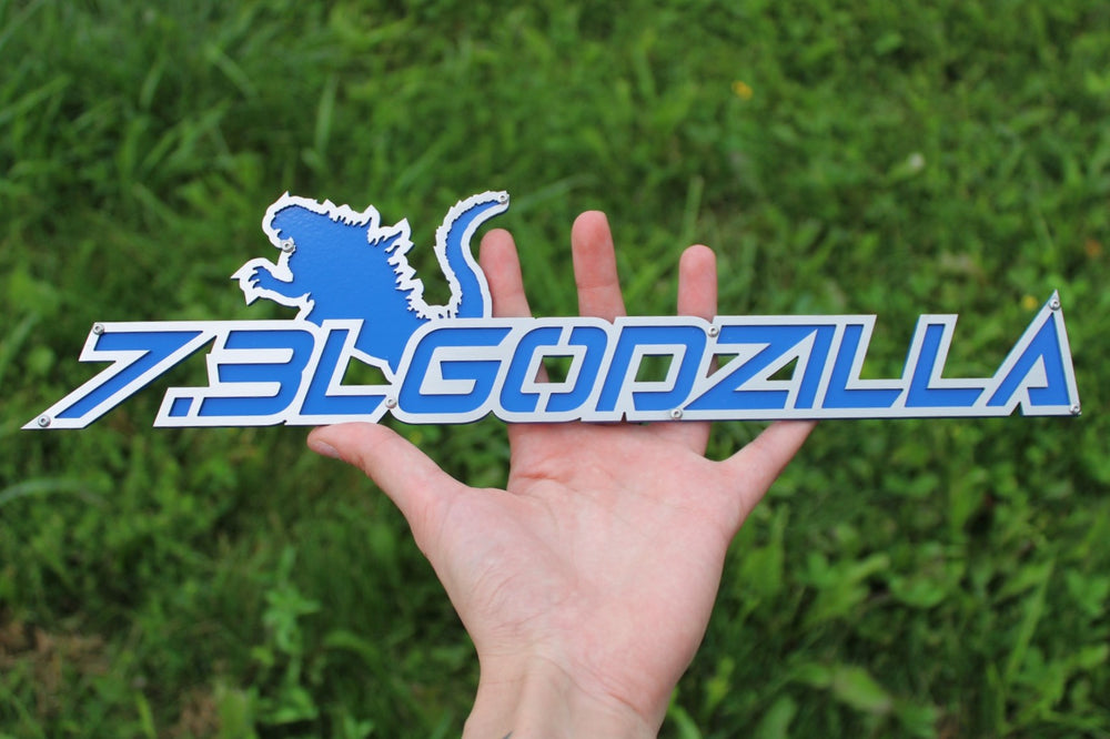 Godzilla Text Yellow Godzilla Badges – Main Event Emblems
