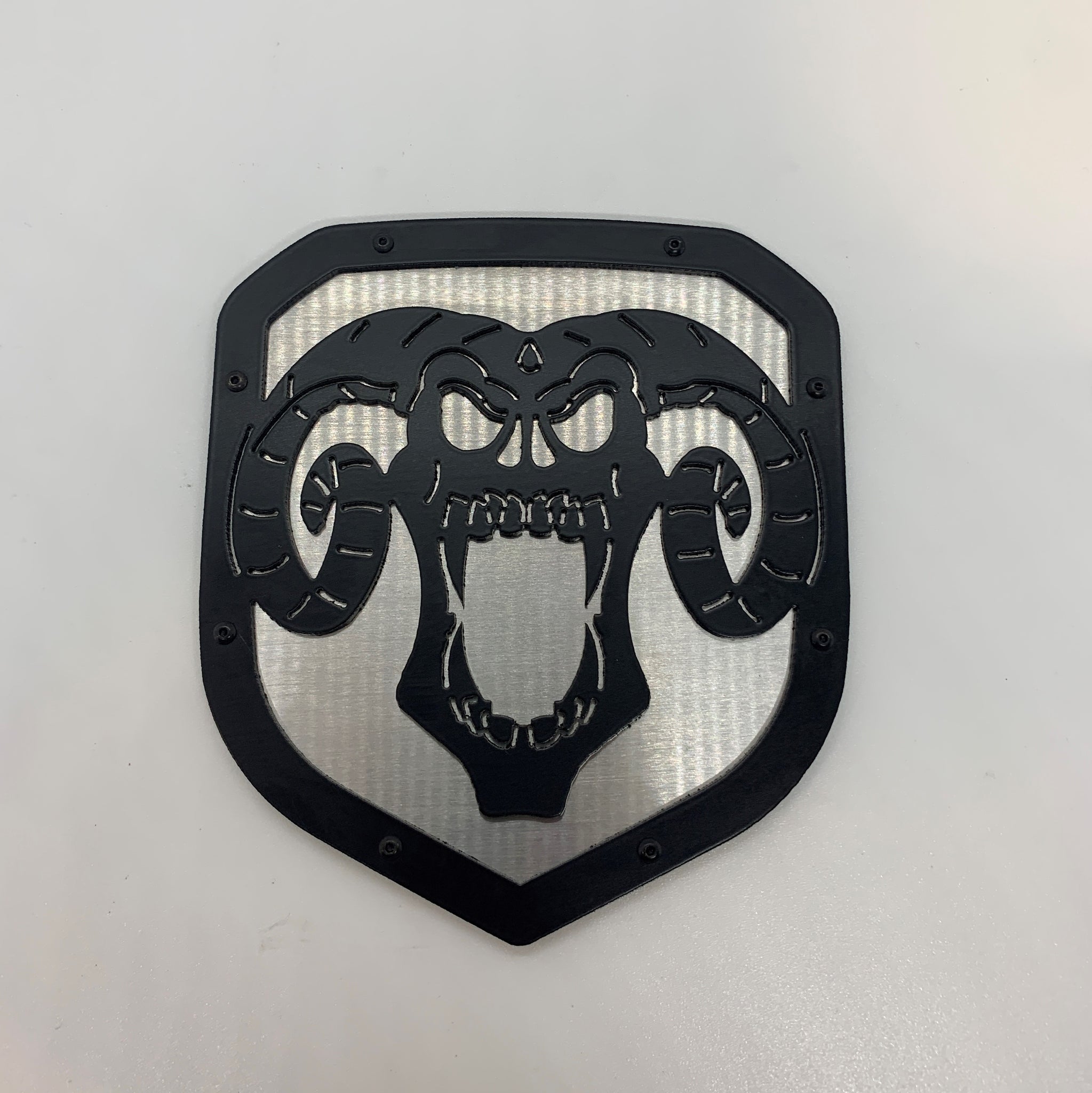 Custom Skull Shield Emblem - RAM® Trucks, Grille or Tailgate - Fits Multiple Models and Years