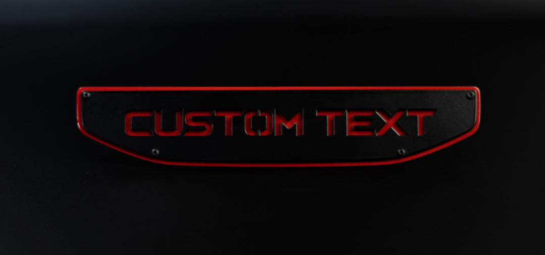 Custom Text Emblem Inserts - Pair - Fits 2019+ GMC® Sierra® 1500 (Does not include OEM Badge)
