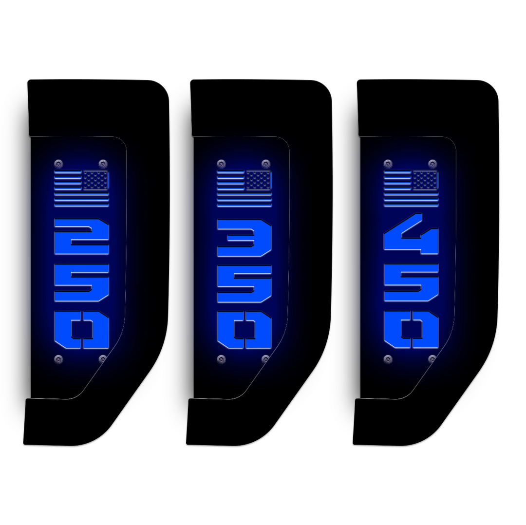 For 2017-2022 F250 XL Emblems DRIVER &PASSANGER Side Badge Black For 2017-2022 F250 XL Emblems DRIVER &PASSANGER Side Badge Black