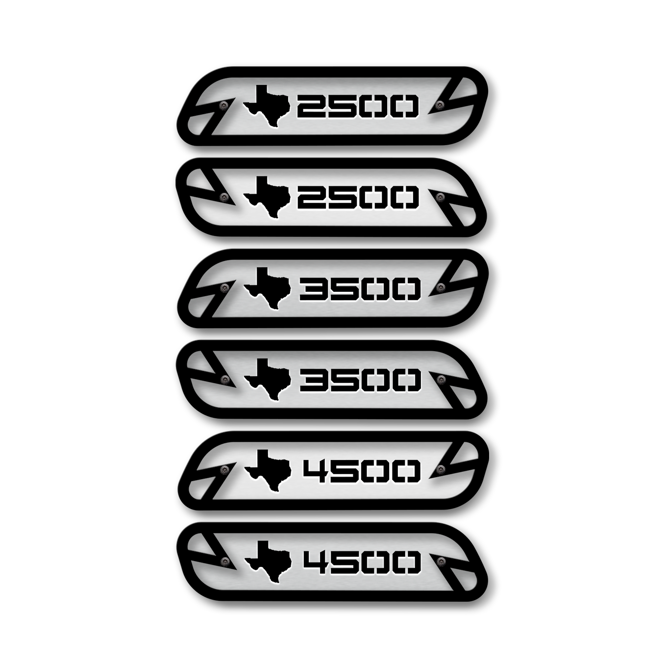 Texas 2500/3500/4500 Hood Emblem Replacements - Fits 2019-2022 Ram® 2500, 3500, 4500 - Fully Customizable, LED or Non-LED