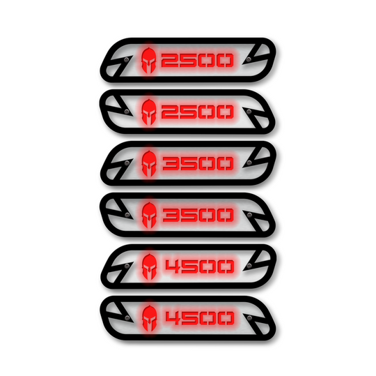 Spartan 2500/3500/4500 Hood Emblem Replacements - Fits 2019-2023 Ram® 2500, 3500, 4500 - Fully Customizable, LED or Non-LED