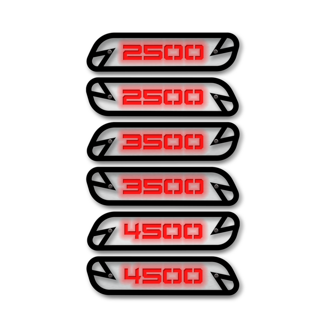 2500, 3500 or 4500 Hood Emblem Replacements - Fits 2019-2023 Ram® 2500, 3500, 4500 - Fully Customizable, LED or Non-LED