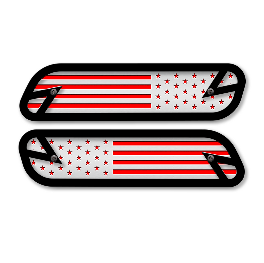 American Flag Hood Emblem Replacements - Fits 2019-2023 Ram