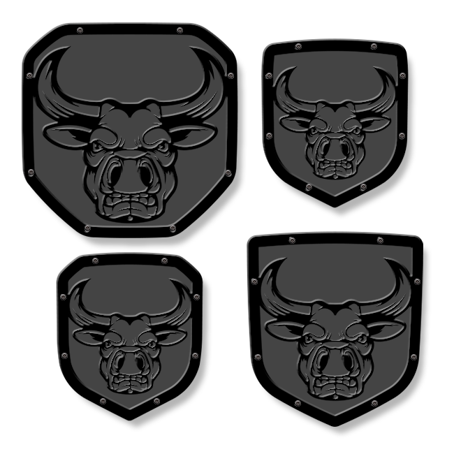 Bull Shield Emblem - RAM® Trucks, Grille and Tailgate - Fits Multiple Models and Years