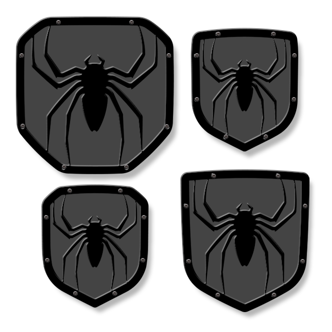 Emblème Spider Shield - Camions RAM®, calandre ou hayon - Compatible avec plusieurs modèles et années