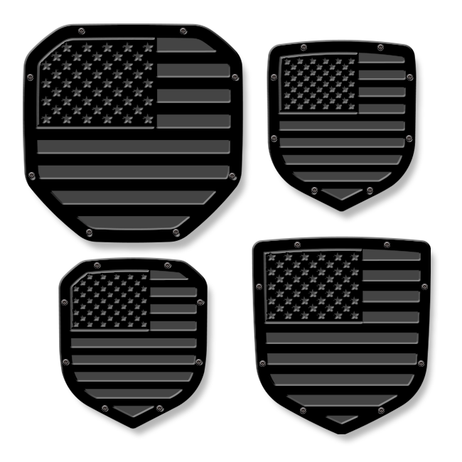 American Flag Shield Emblem - RAM® Trucks, Grille or Tailgate - Fits Multiple Models and Years