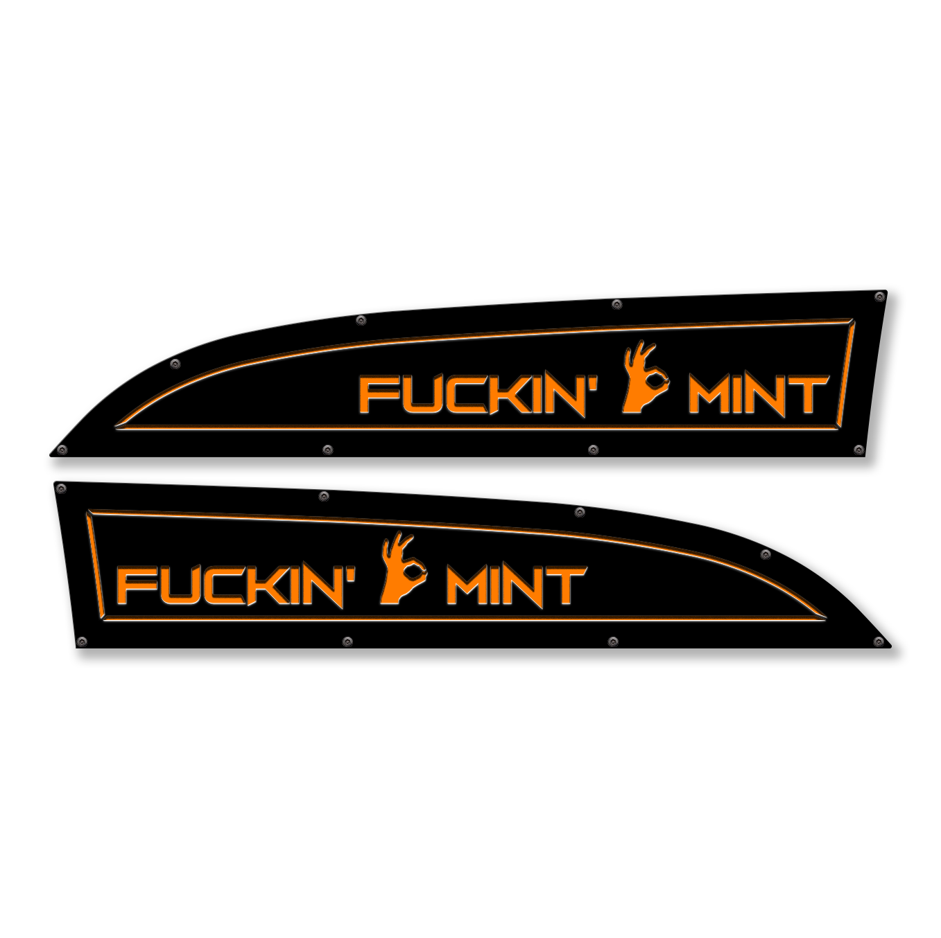 F*ckin' Mint 11-16 Ford® Super Duty® Fender Badge Replacements - Fully Customizable, LED and Non-LED
