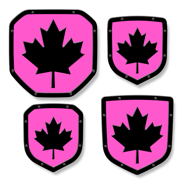 Canadian Maple Leaf Shield Emblem - RAM® Trucks, Grille and Tailgate - Fits Multiple Models and Years