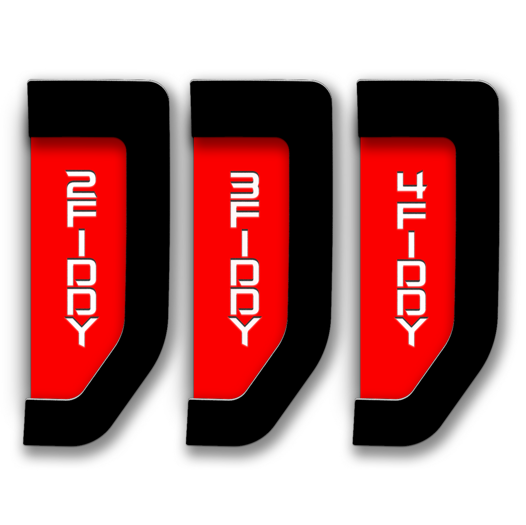 Custom Text 2017-2022 Ford® Super Duty® Fender Badge Replacement Set - LED and Non-LED