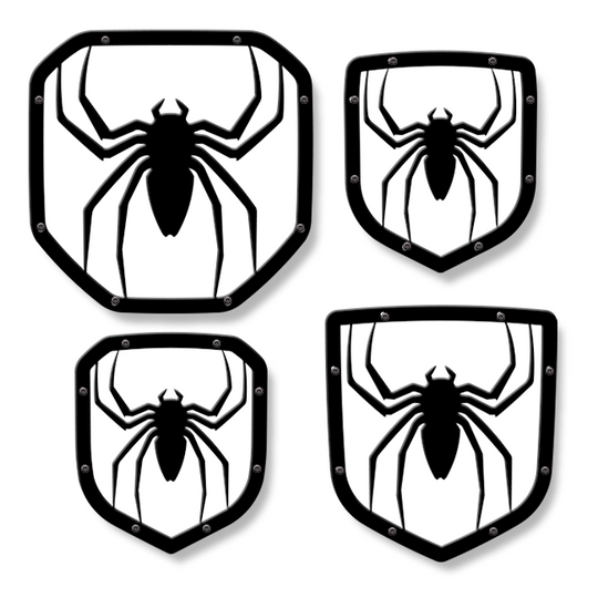 Emblème Spider Shield - Camions RAM®, calandre ou hayon - Compatible avec plusieurs modèles et années