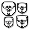 Longhorn Skull Shield Emblem - RAM® Trucks, Grille or Tailgate - Fits Multiple Models and Years