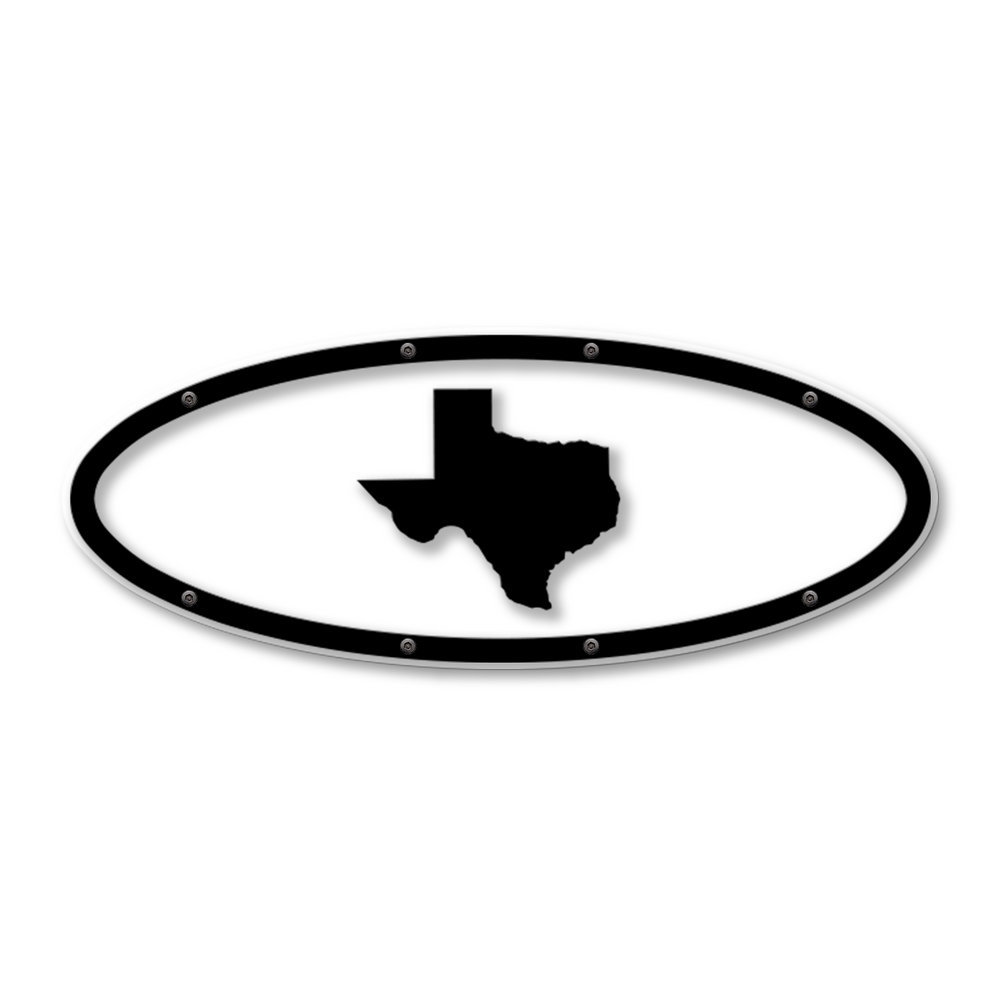 Texas Oval Replacement - Fits Multiple Ford® Trucks - Fully Customizable Colors