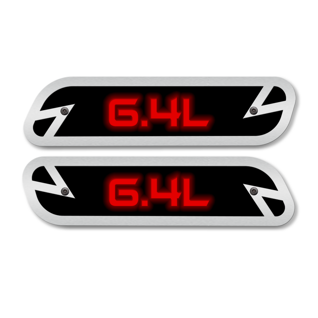6.4L Hood Emblem Replacements - Fits 2019-2023 Ram® 2500, 3500, 4500 - Fully Customizable, LED or Non-LED
