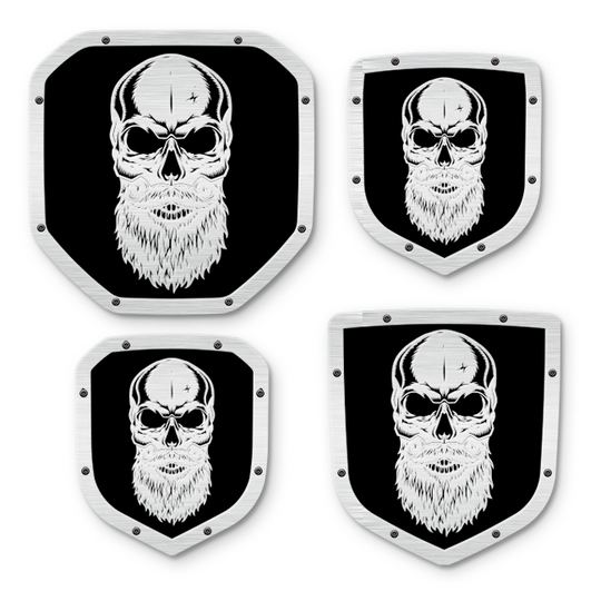 Bearded Skull Shield Emblem - RAM® Trucks, Grille or Tailgate - Fits Multiple Models and Years