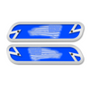 Tattered Flag Hood Emblem Replacements - Fits 2019-2022 Ram® 2500, 3500, 4500 - Fully Customizable, LED or Non-LED