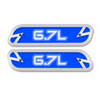 6.7L Hood Emblem Replacements - Fits 2019-2022 Ram® 2500, 3500, 4500 - Fully Customizable, LED or Non-LED