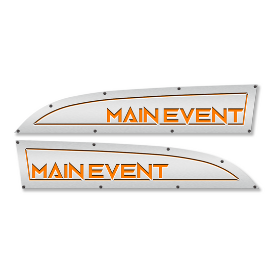 Main Event 11-16 Ford® Super Duty® Fender Badge Replacements - Fully Customizable, LED and Non-LEDplacements - Main Event LED - Fits 11-16 Ford® Super Duty®
