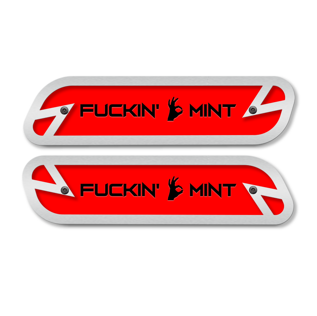F*ckin' Mint Hood Emblem Replacements - Fits 2019-2023 Ram® 2500, 3500, 4500 - Fully Customizable, LED or Non-LED