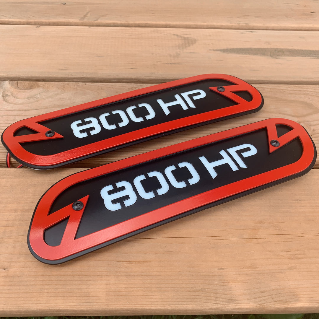 Custom Text Hood Emblem Replacements - Fits 2019-2023 Ram® 2500, 3500, 4500 - Fully Customizable, LED or Non-LED