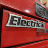 Custom Toolbox Drawer Emblems - 14 Piece Set As Shown - Brushed Pattern