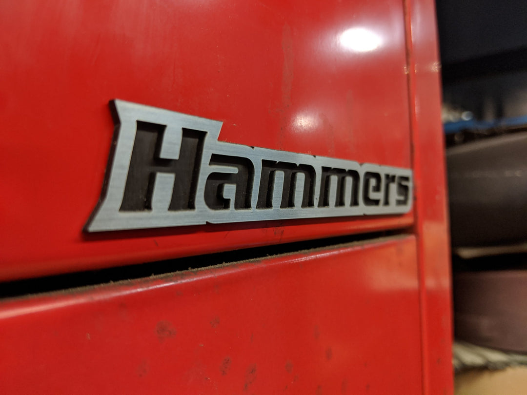 Custom Toolbox Drawer Emblems - Hammers