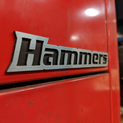 Custom Toolbox Drawer Emblems - Hammers