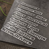 Custom Toolbox Drawer Emblems - 14 Piece Set As Shown - Brushed Pattern