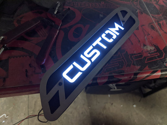 Custom Text LED Hood Emblem Replacements - Fits 2019+ Ram® 5th Gen 1500